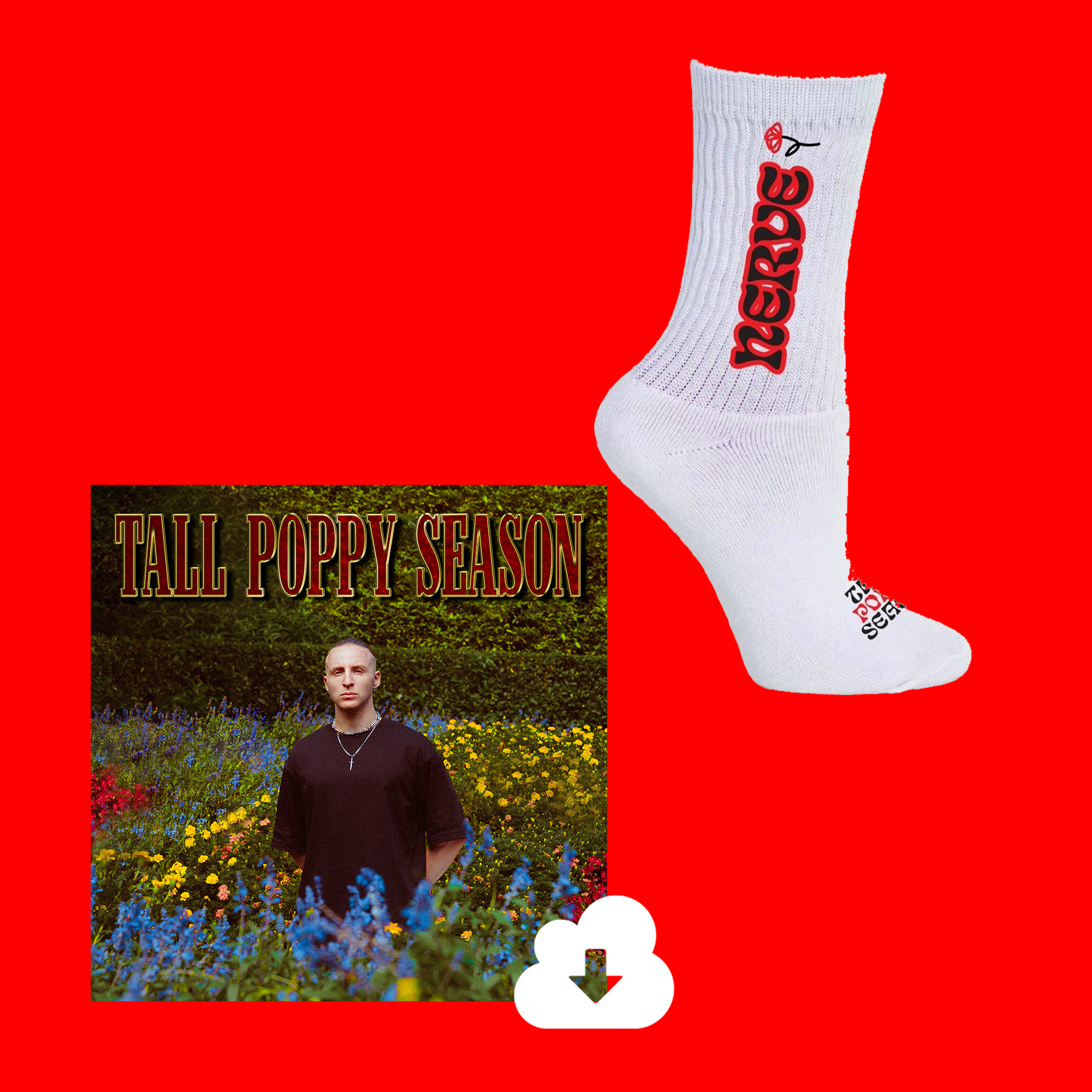 TPS WHITE SOCKS + DIGITAL DOWNLOAD